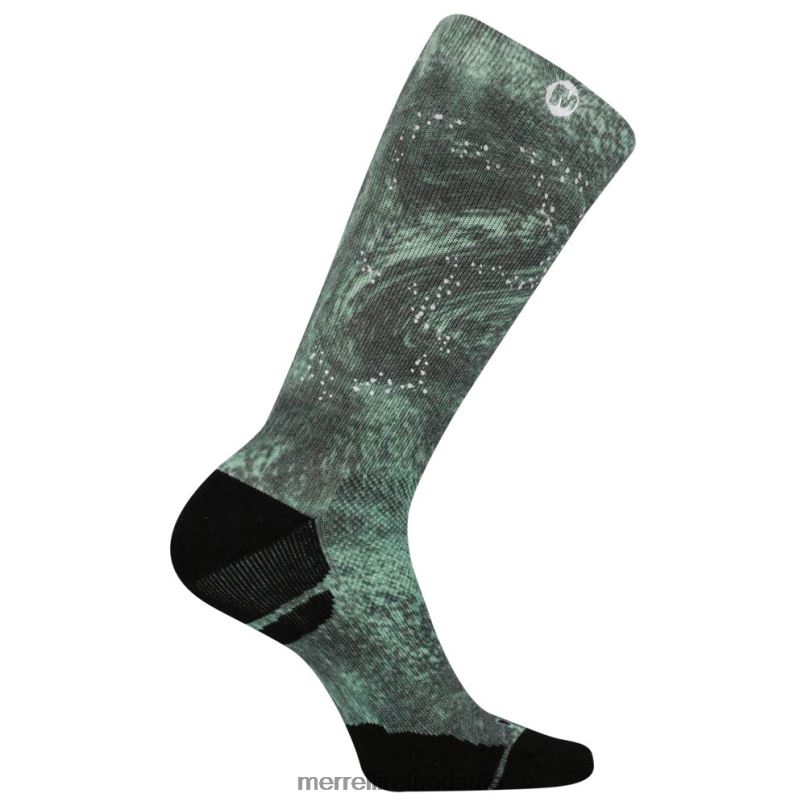 Reflective Print Performance Crew Sock (JSF26515-440) Merrell Unisex BX26T520 Aqua Marble Accessories