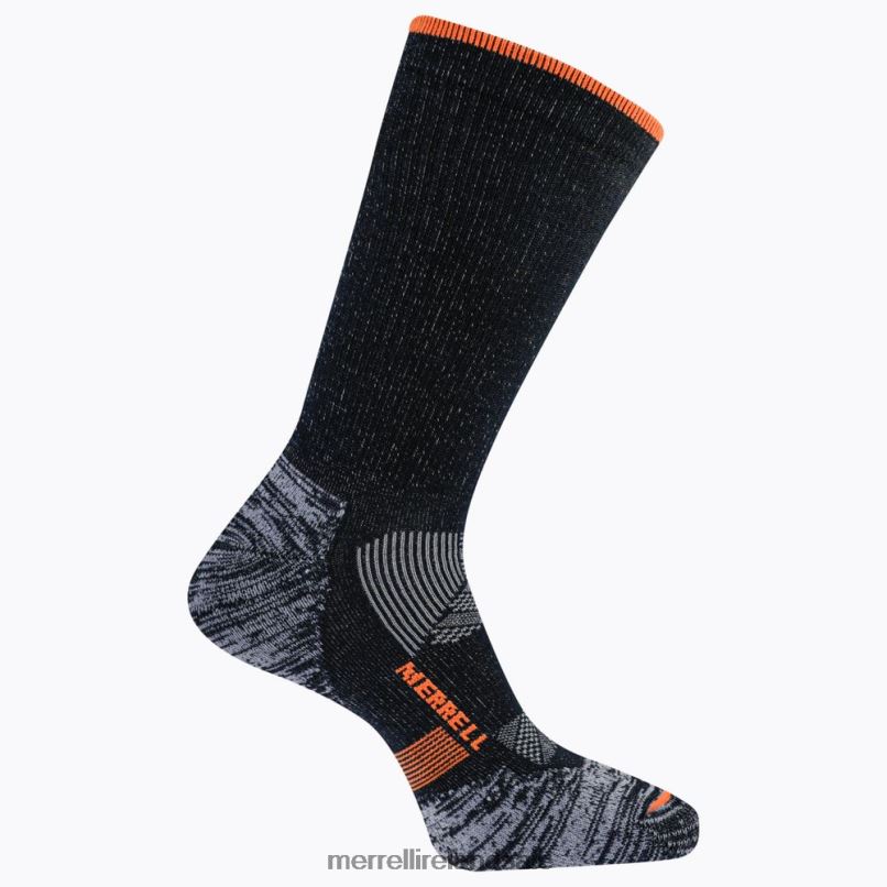Thermal Trail Run Crew Sock (JSF26899-010) Merrell Unisex BX26T485 Black Accessories