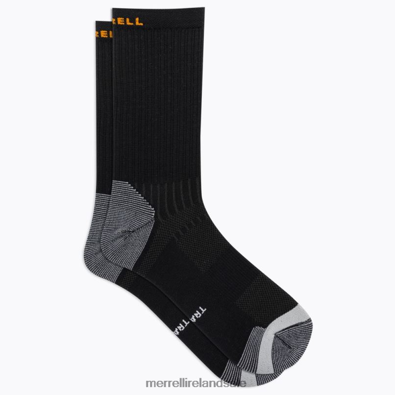 Trail Runner Light Crew Sock (JSS27021-010) Merrell Unisex BX26T469 Black Accessories
