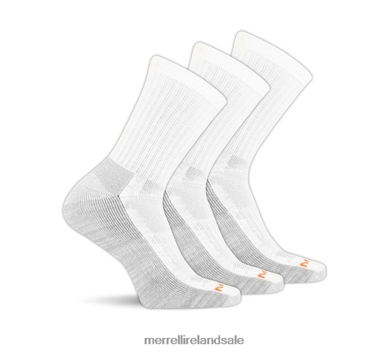 Work Crew Sock 6 Pack (JSS26719-100) Merrell Unisex BX26T265 White Accessories