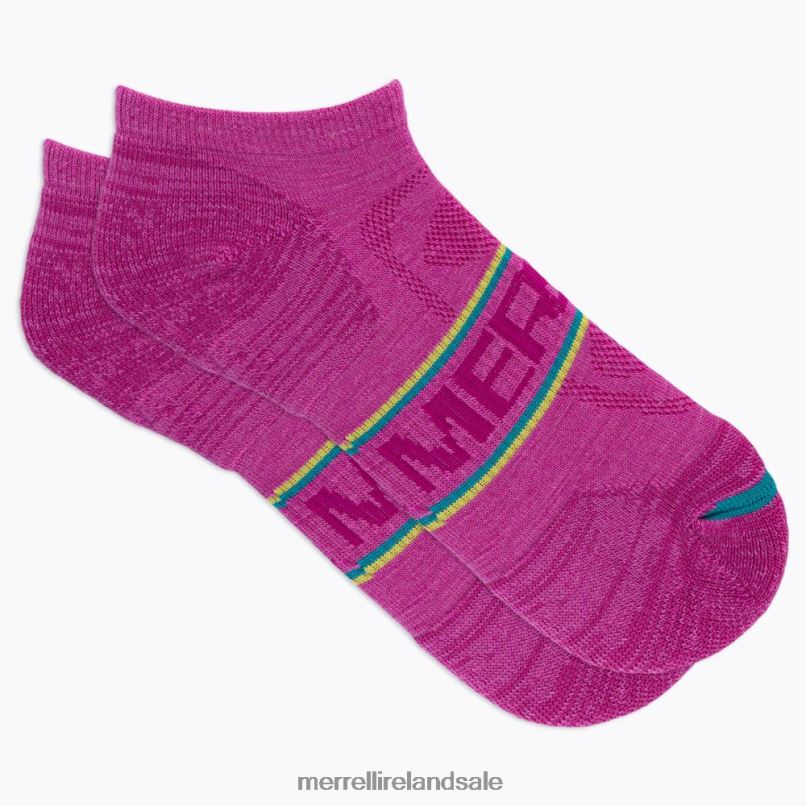Zoned Low Cut Hiker Sock (JSS27009-652) Merrell Unisex BX26T526 Pink Multi Accessories
