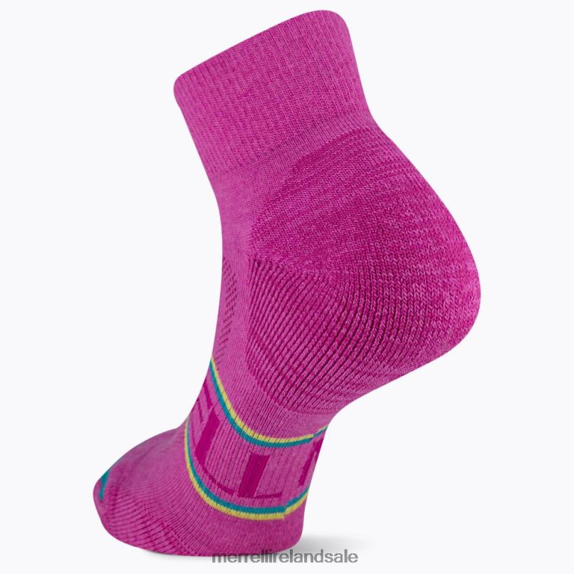 Zoned Quarter Hiker Sock (JSS27012-652) Merrell Unisex BX26T299 Pink Multi Accessories