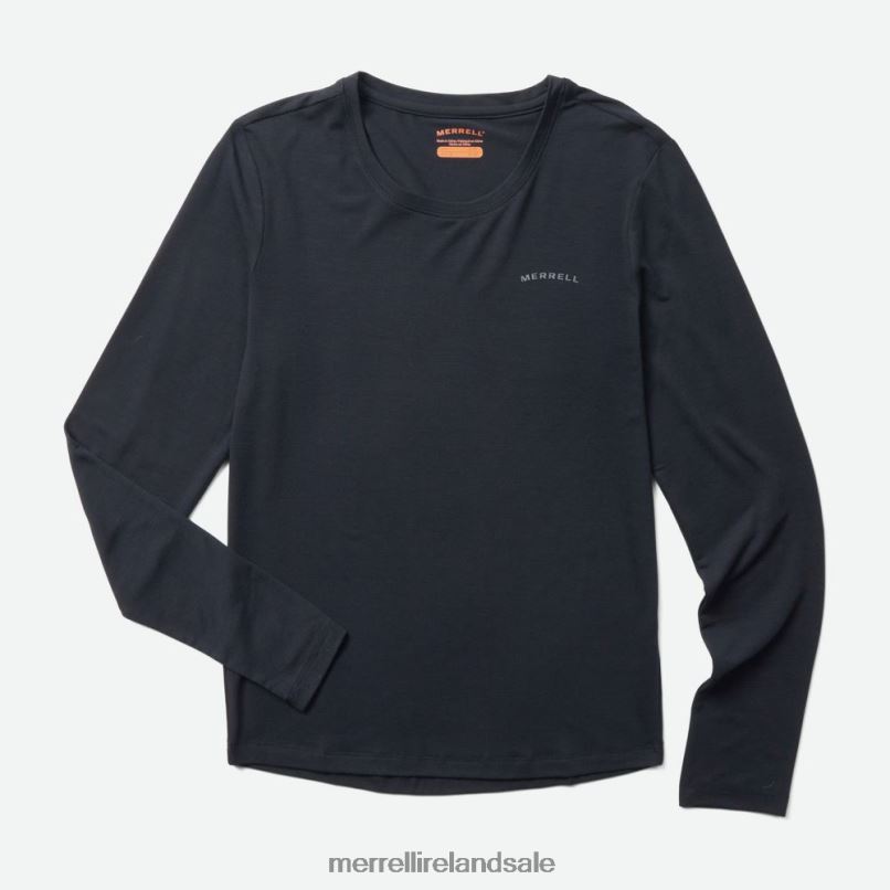 Everyday Long Sleeve Tee with Tencel (JWF26604-010) Merrell Women BX26T1232 Black Clothes