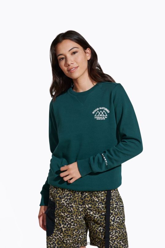 Good Natured Fleece Crew Neck (JWF26633-325) Merrell Women BX26T1231 Sea Moss Clothes