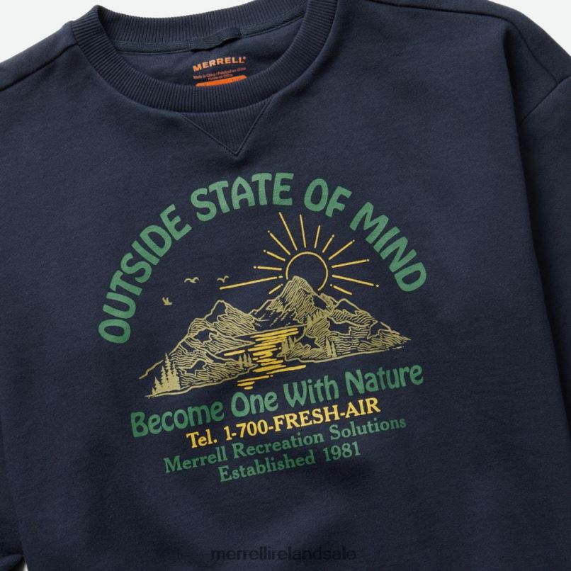 Outside State Of Mind Crew (JWF26634-353) Merrell Women BX26T1153 Navy Clothes