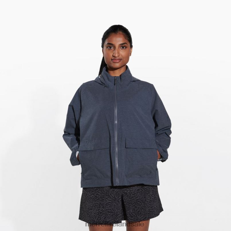 Alpine Packable Rain Shell (JWS26352-003) Merrell Women BX26T1183 Black Heather Clothes