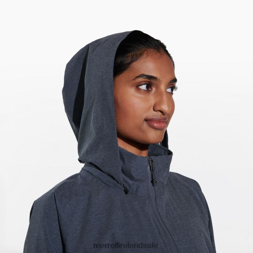 Alpine Packable Rain Shell (JWS26352-003) Merrell Women BX26T1183 Black Heather Clothes