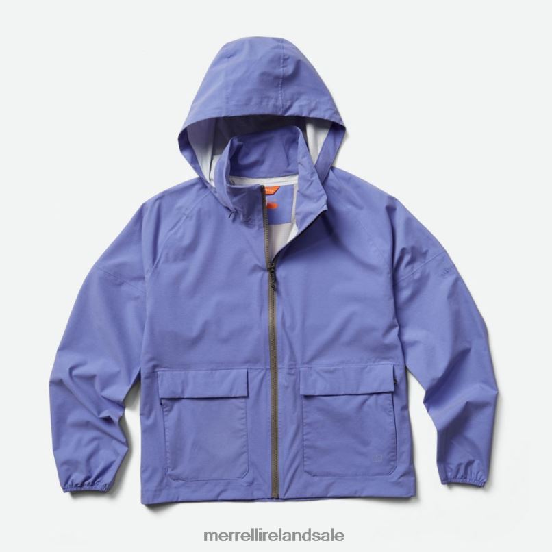 Alpine Packable Rain Shell (JWS26352-424) Merrell Women BX26T1187 Baja Blue Heather Clothes