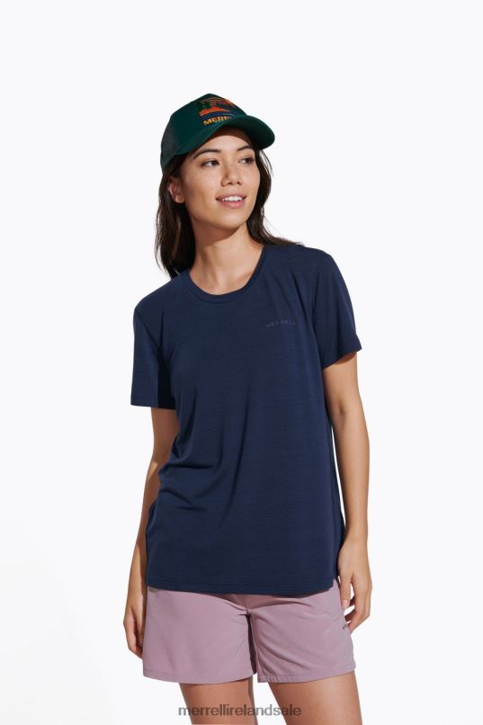 Everyday Tee with Tencel (JWS26442-353) Merrell Women BX26T996 Navy Clothes