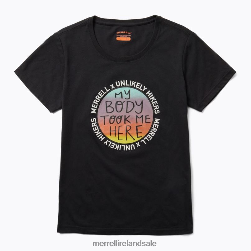 Short Sleeve Tee (JWS26683-010) Unlikely Hikers X Merrell Women BX26T1267 Black Clothes