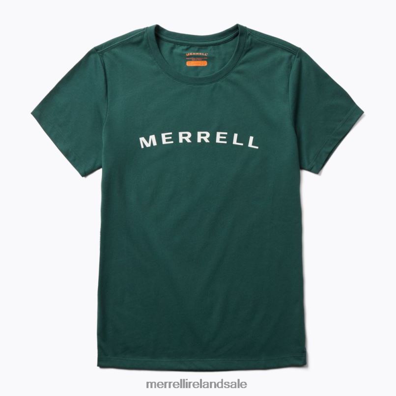 Wordmark Short Sleeve Tee (JWS26368-325) Merrell Women BX26T1299 Sea Moss Clothes