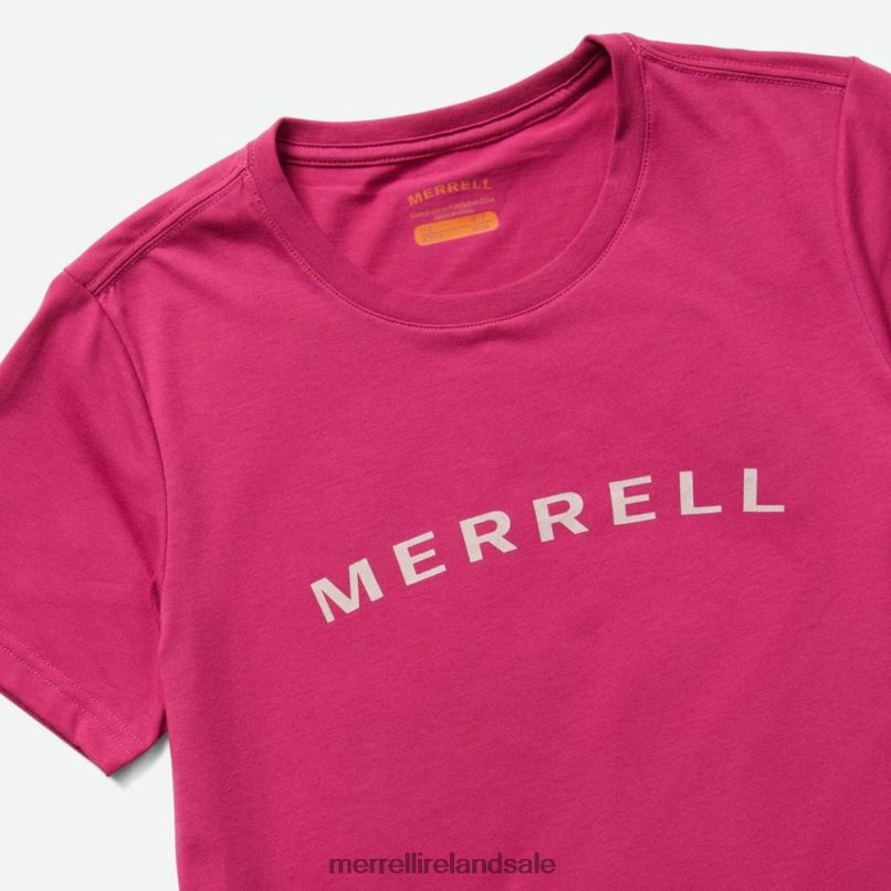 Wordmark Short Sleeve Tee (JWS26368-625) Merrell Women BX26T1300 Cactus Flower Clothes