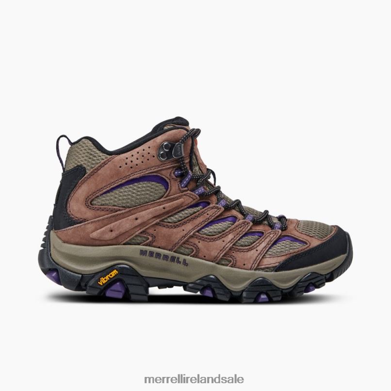 Moab 3 Mid (J035870) Merrell Women BX26T1036 Bracken/Purple Shoes