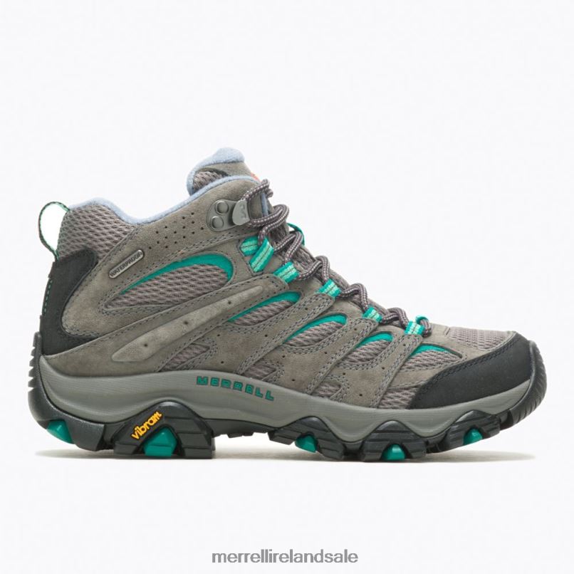 Moab 3 Mid Waterproof (J035850) Merrell Women BX26T1035 Granite/Marine Shoes