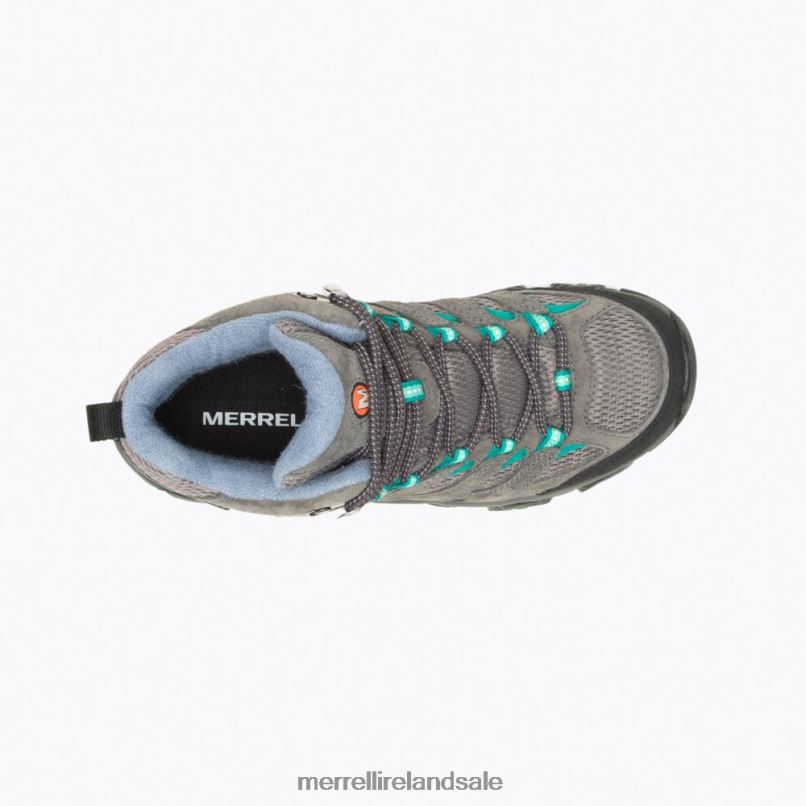 Moab 3 Mid Waterproof (J035850) Merrell Women BX26T1035 Granite/Marine Shoes