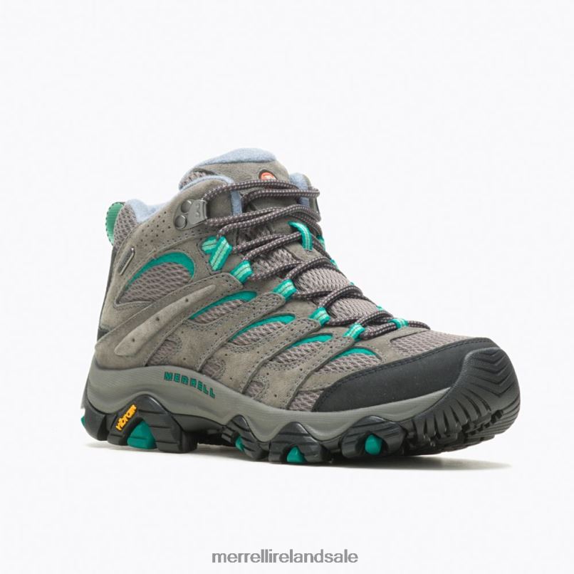 Moab 3 Mid Waterproof (J035850) Merrell Women BX26T1035 Granite/Marine Shoes