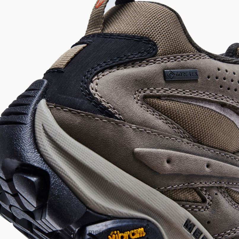 Moab 3 Smooth Mid GORE-TEX (J036440) Merrell Women BX26T1149 Brindle Shoes