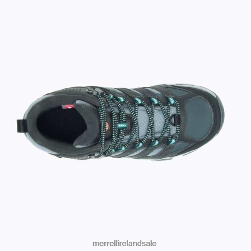 Moab 3 Thermo Mid Waterproof Wide Width (J036650W) Merrell Women BX26T1147 Rock/Jade Shoes