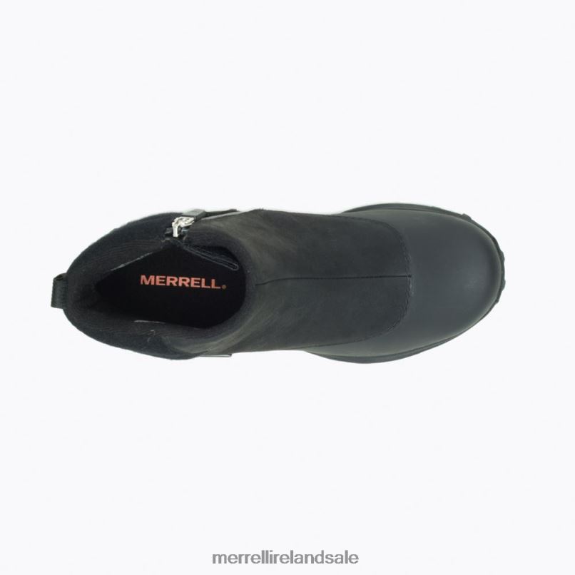 Thermo Kiruna Mid Zip Waterproof (J035090) Merrell Women BX26T1328 Black/Canal Shoes