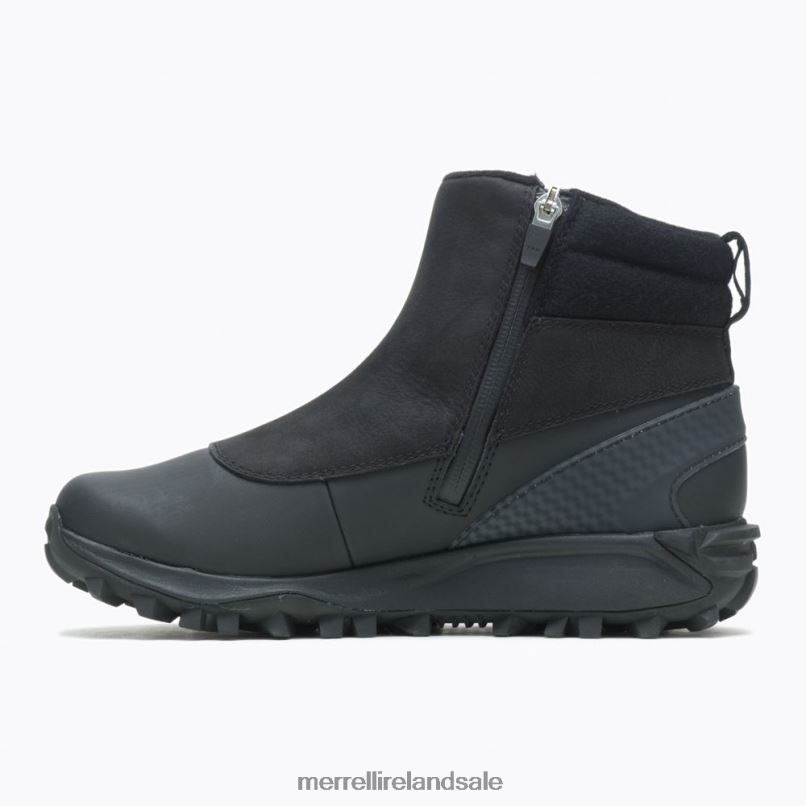 Thermo Kiruna Mid Zip Waterproof (J035090) Merrell Women BX26T1328 Black/Canal Shoes