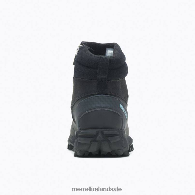 Thermo Kiruna Mid Zip Waterproof (J035090) Merrell Women BX26T1328 Black/Canal Shoes