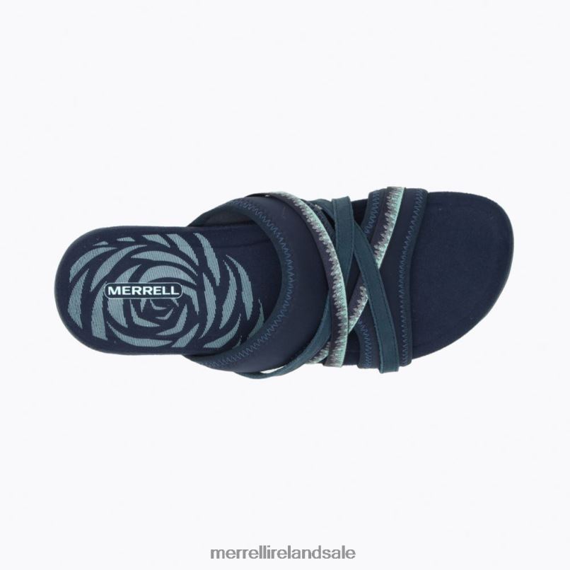 Terran 3 Cush Slide Wide Width (J002726W) Merrell Women BX26T1205 Navy Shoes