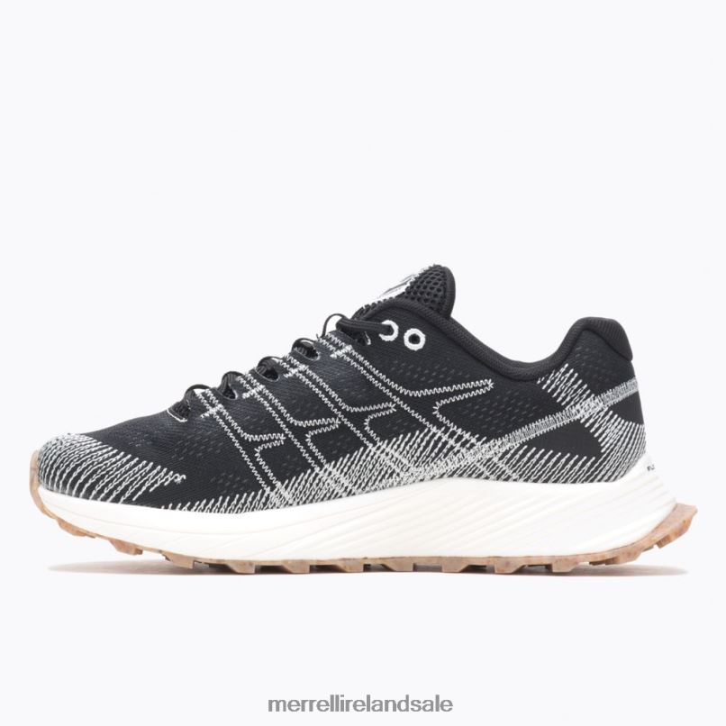 Moab Flight Eco Dye Wide Width (J067092W) Merrell Women BX26T674 Black/White Shoes